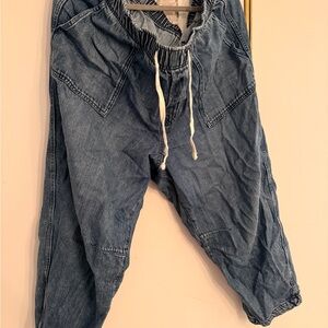 GAP Denim Pull-On Pants Barrel Denim